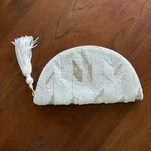 Half Moon Sequin Clutch